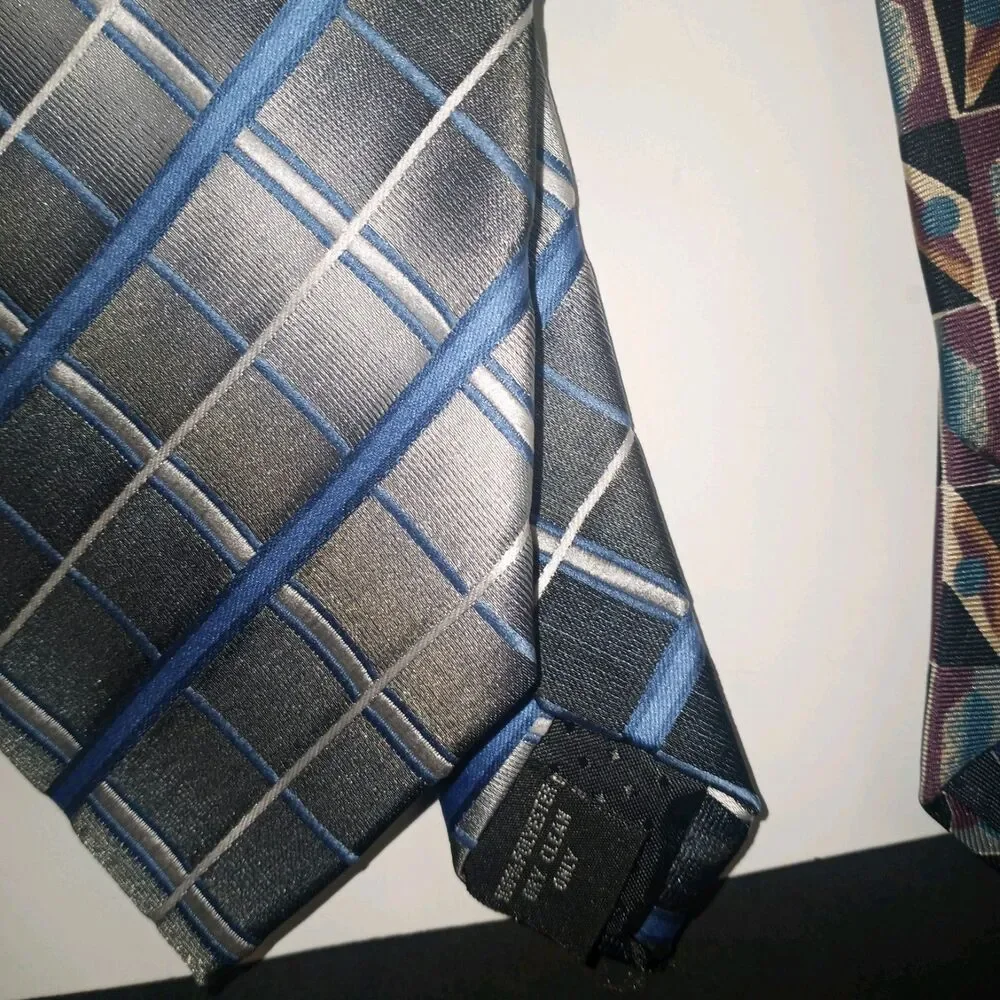 Pierre Cardin Men's Ties 2 Piece Set, 1 Polyester Tie & 1 Silk Tie